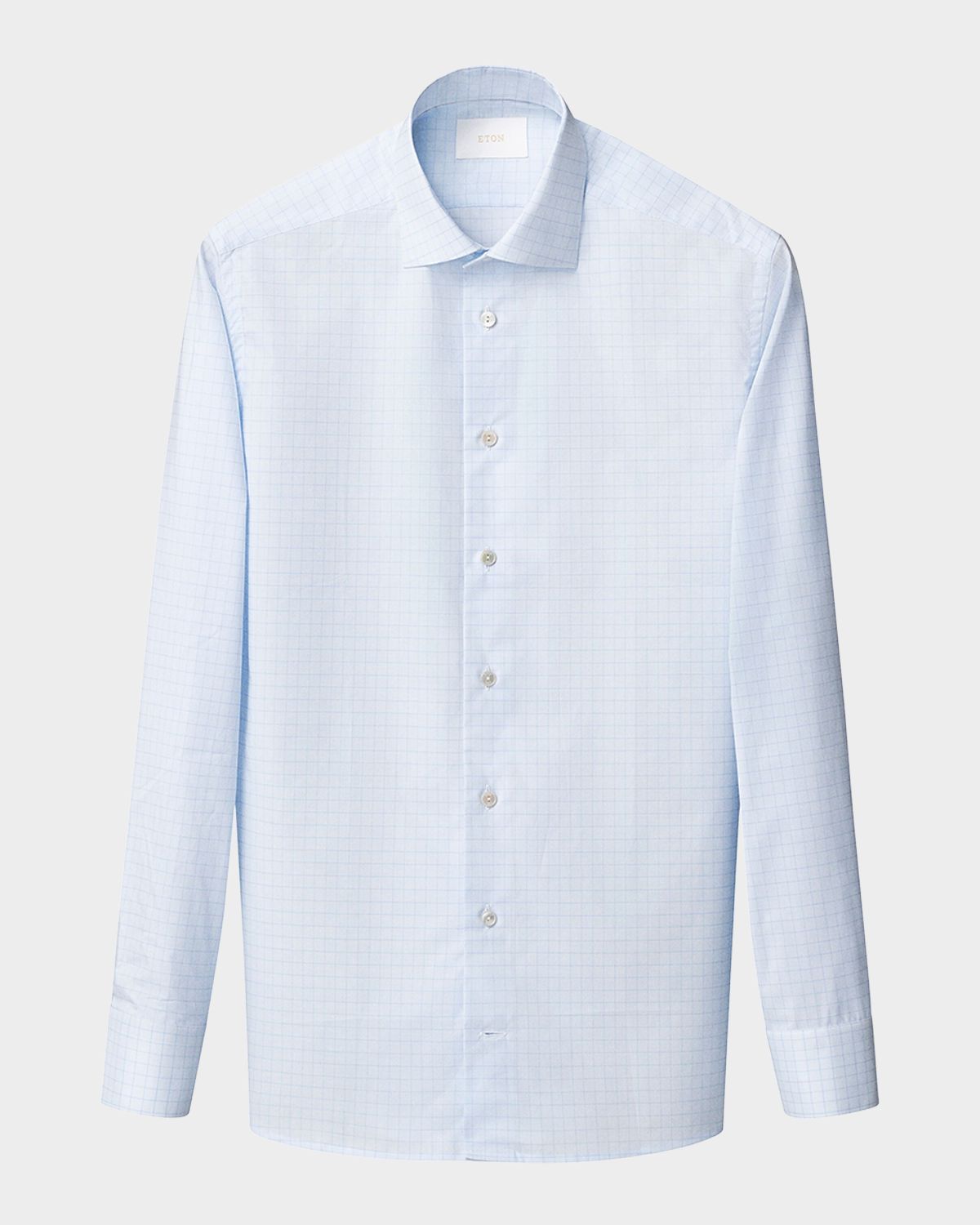 Eton Men 's Slim Fit Micro-Check Elevated Dress Shirt