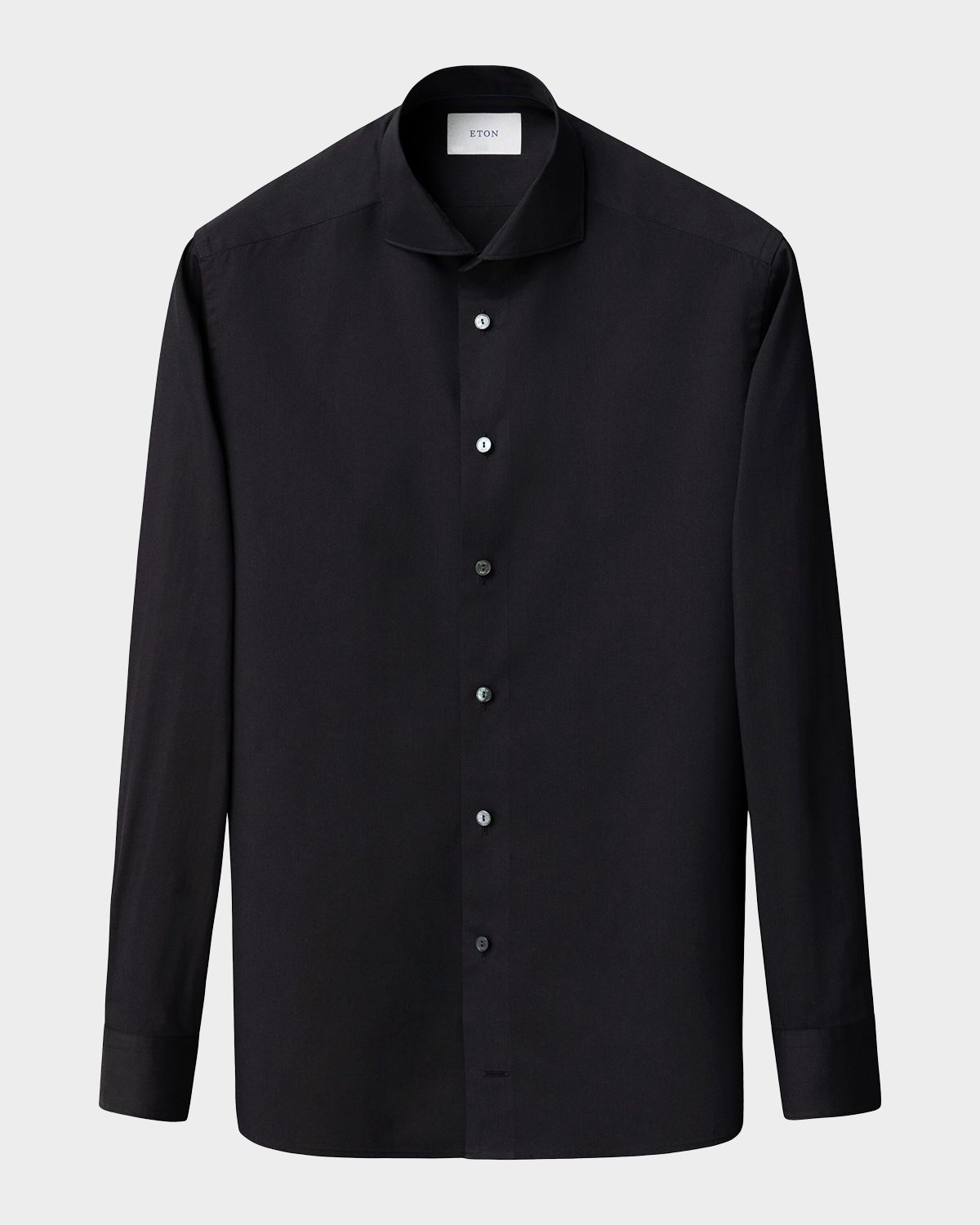 Eton Men 's Slim Fit Stripe Cotton and Silk Dress Shirt