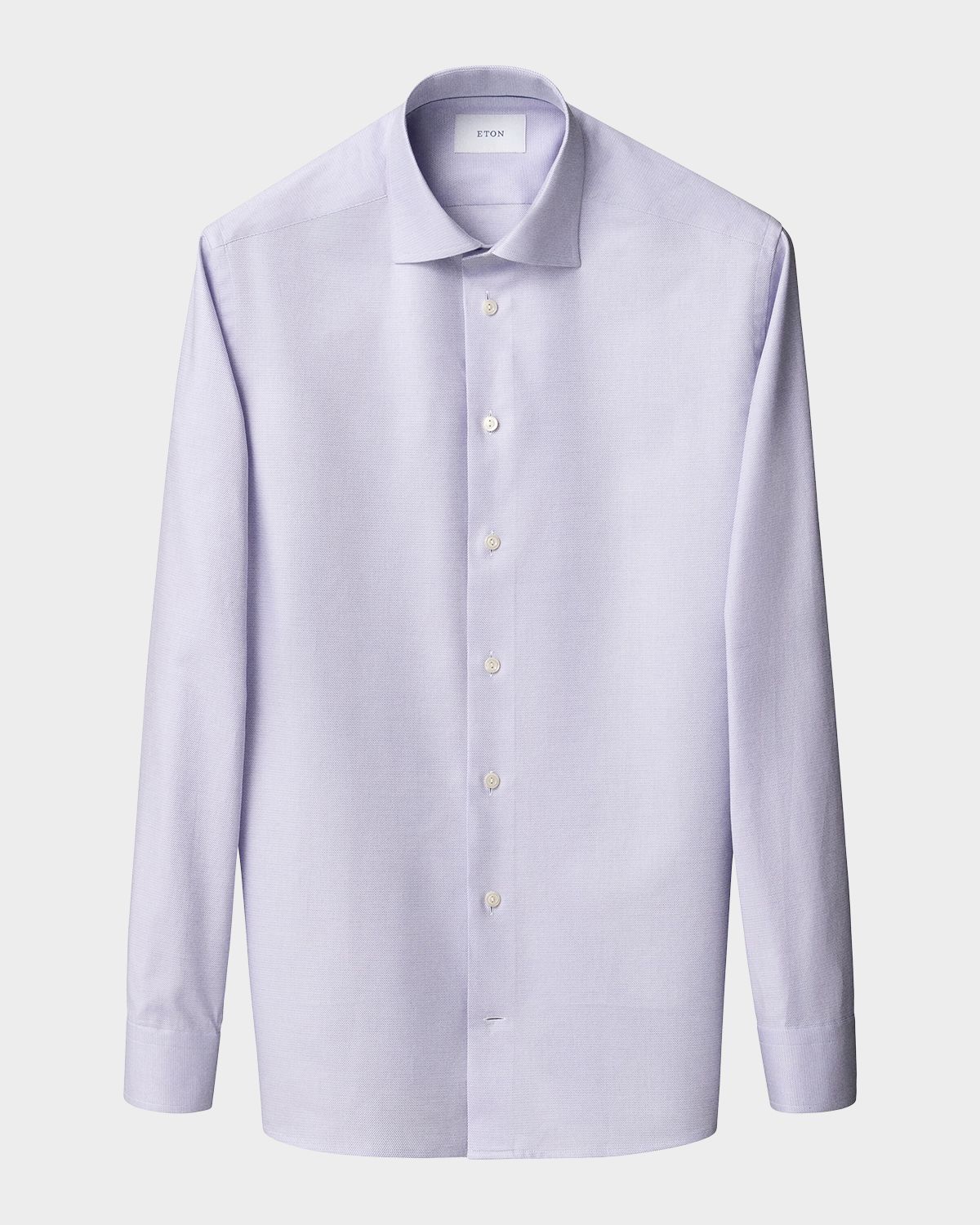 Eton Men 's Slim Fit Textured Twill Dress Shirt