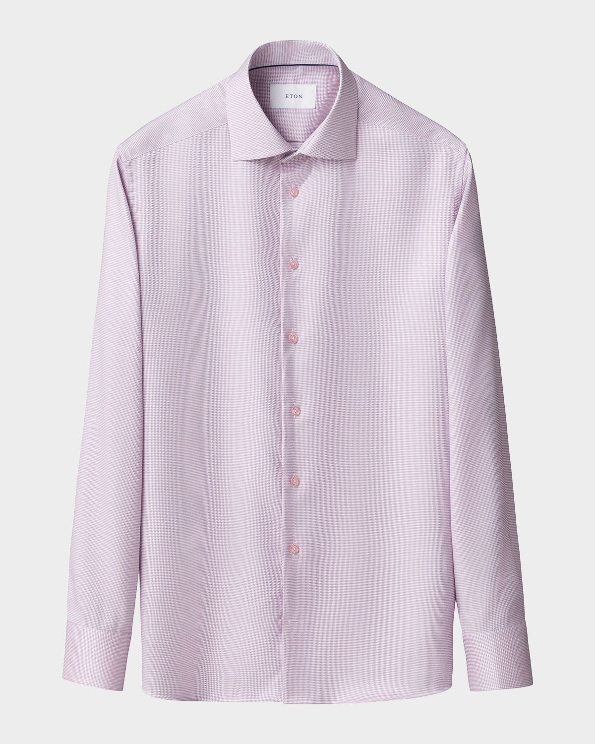 Eton Men 's Slim Fit Micro-Pattern Twill Dress Shirt