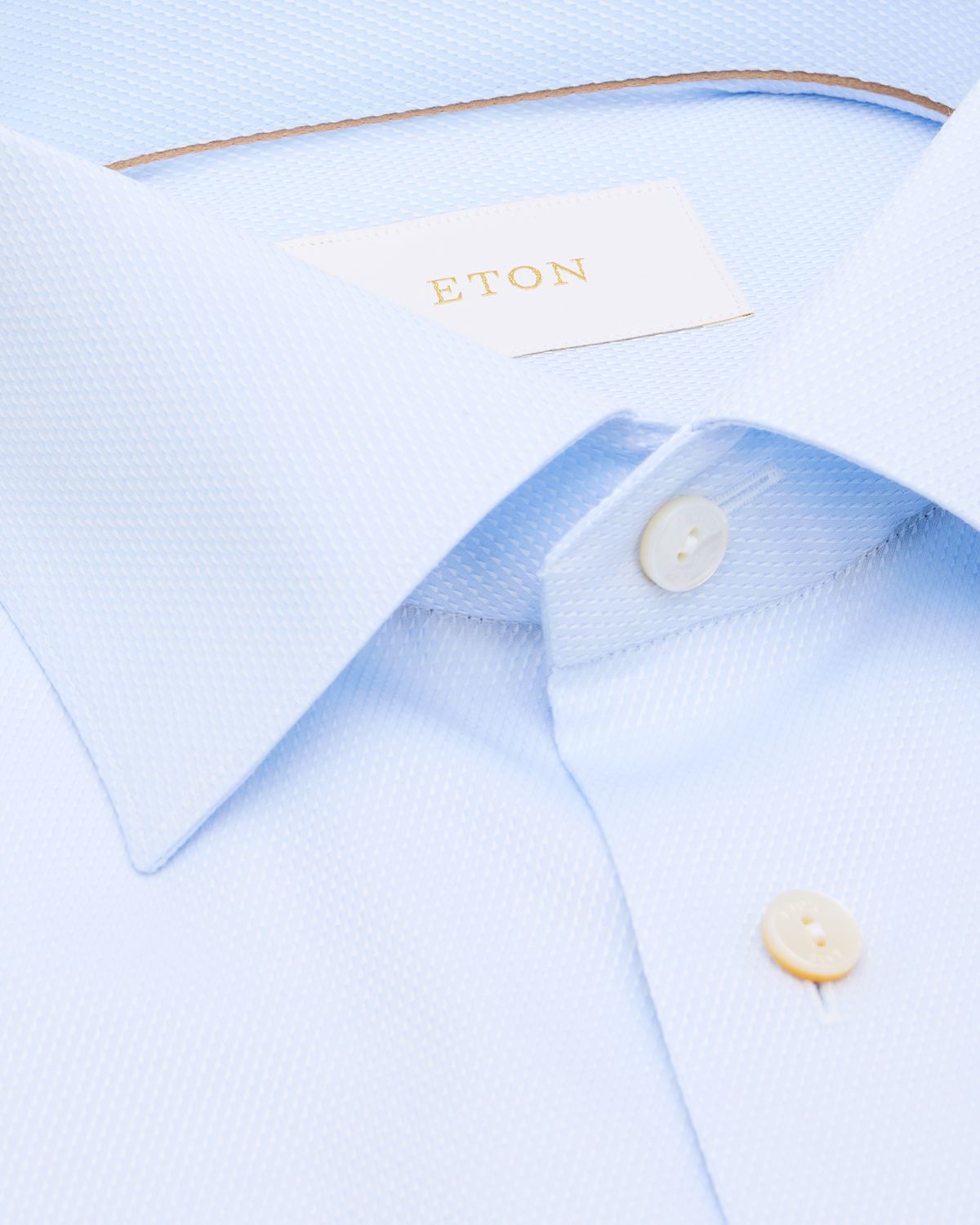Eton Men 's Slim Fit Textured Elevated Pique Dress Shirt