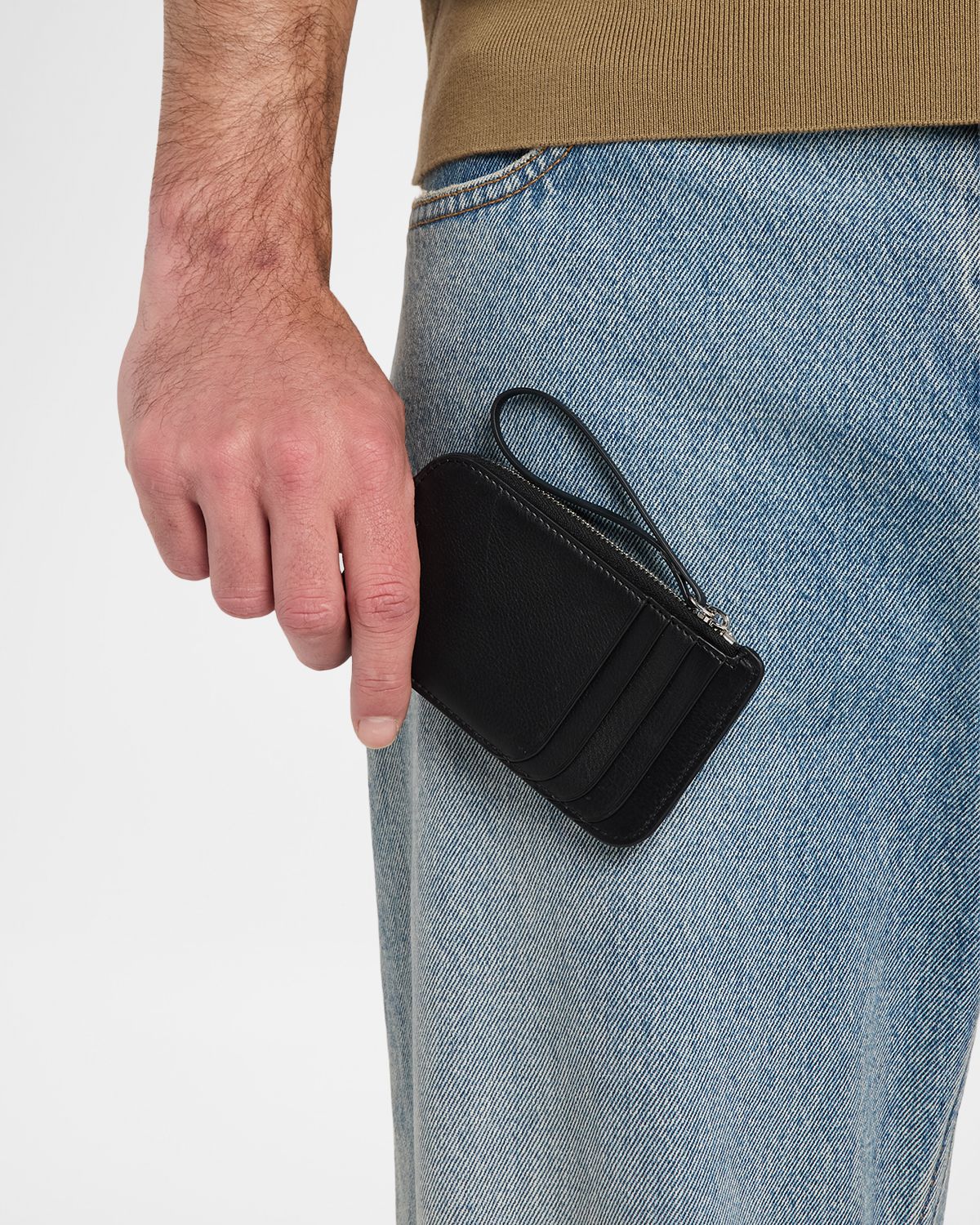 THE ROW Men 's Zipped Leather Wallet