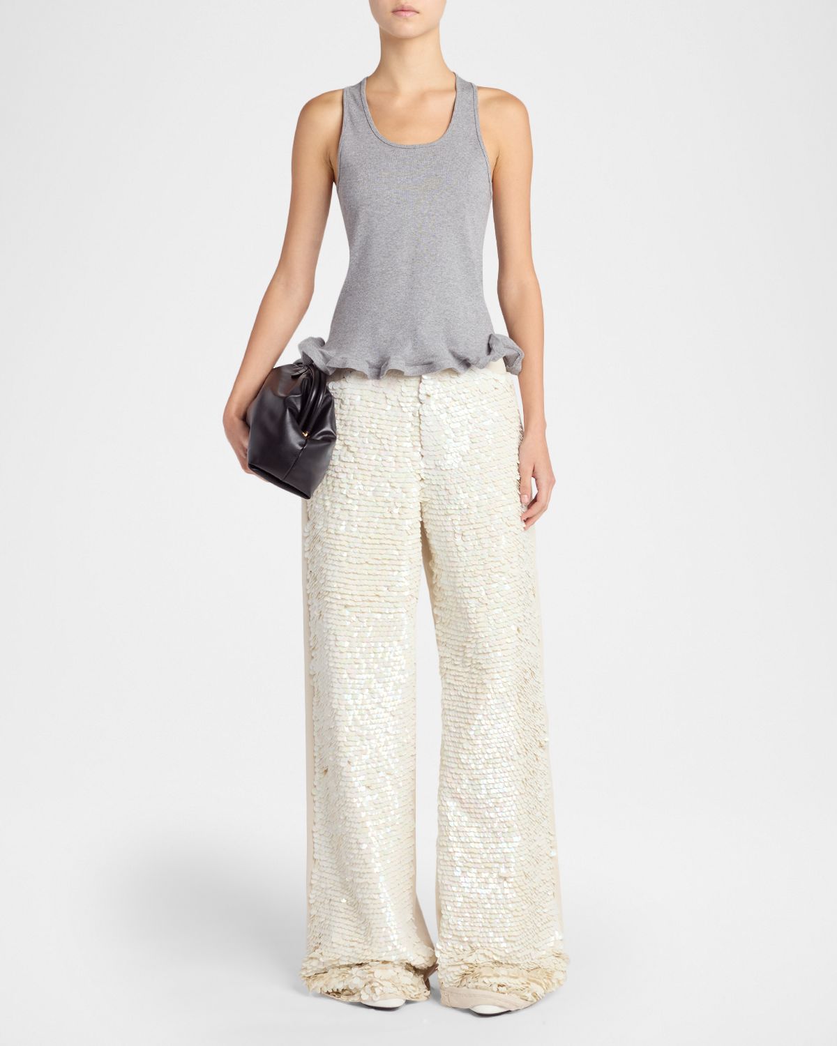 Stella McCartney Opalescence Sequined Straight-Leg Boyfriend Jeans