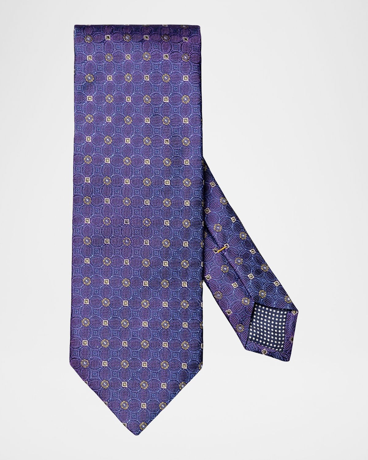 Eton Men 's Floral-Medallion Silk Jacquard Tie