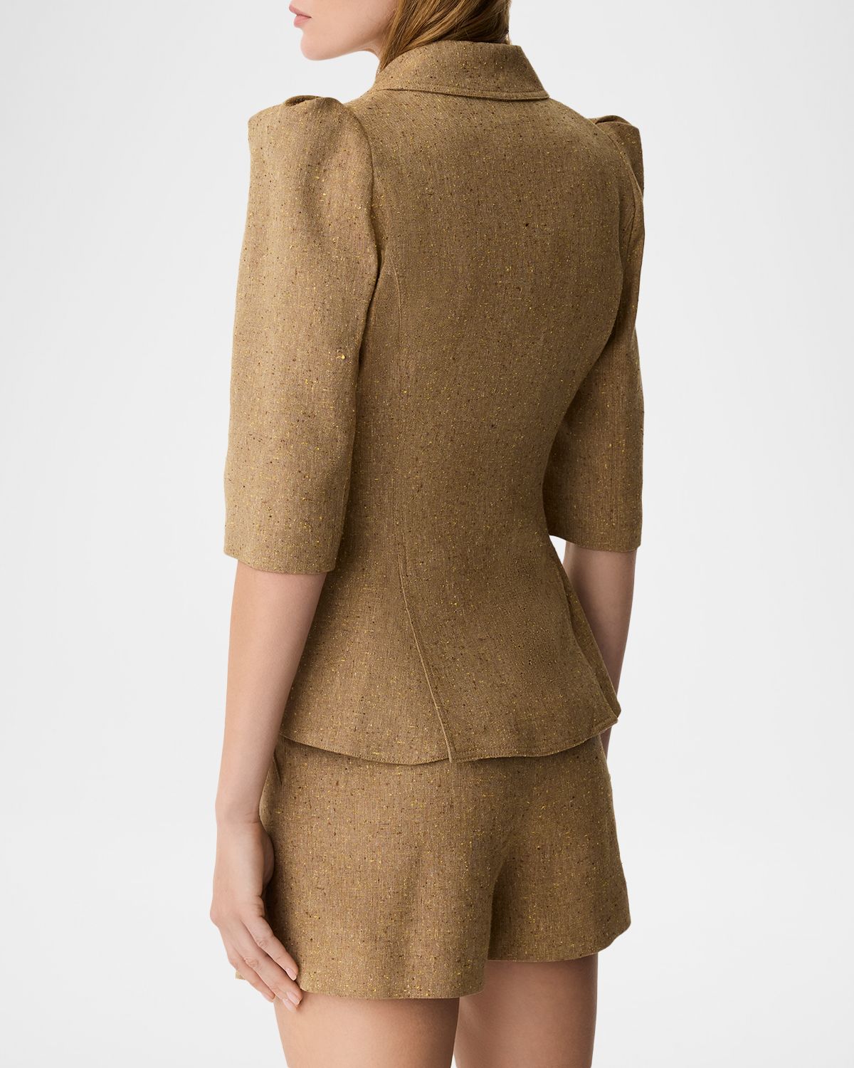 Smythe Cropped Pouf-Sleeve Blazer | Thumbnail 3 Smythe Cropped Pouf-Sleeve Blazer | Thumbnail 3