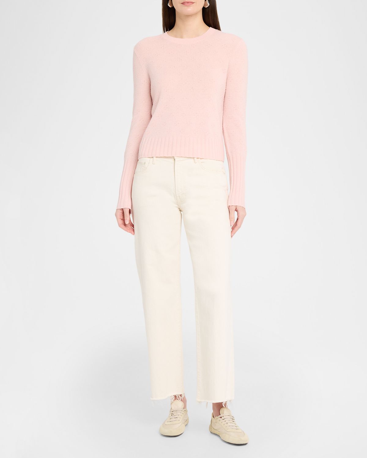 Guest in Residence Compass Shrunken Cashmere Sweater