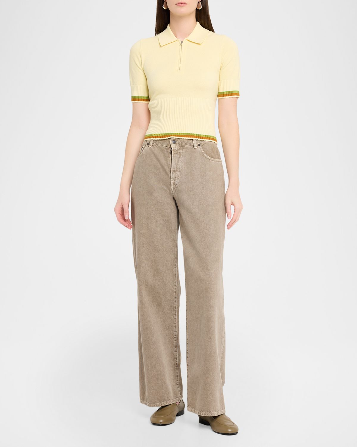 Guest in Residence Marcella Cotton-Cashmere Polo