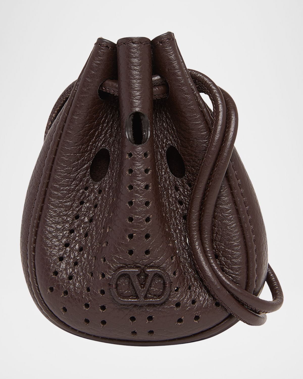Valentino Garavani Men 's Mini Drawstring Bag in Grained Leather | Thumbnail 6 Valentino Garavani Men 's Mini Drawstring Bag in Grained Leather | Thumbnail 6