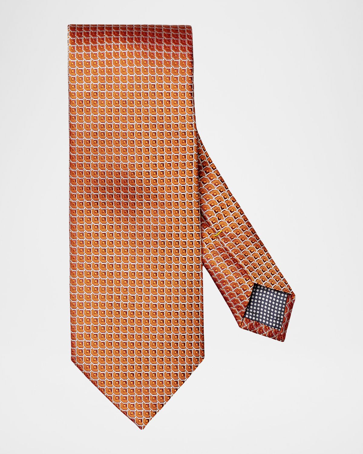 Eton Men 's Geometric Print Silk Tie
