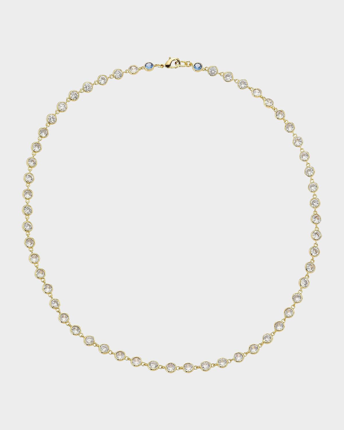 Lee Angel Goldtone & Cubic Zirconia Necklace