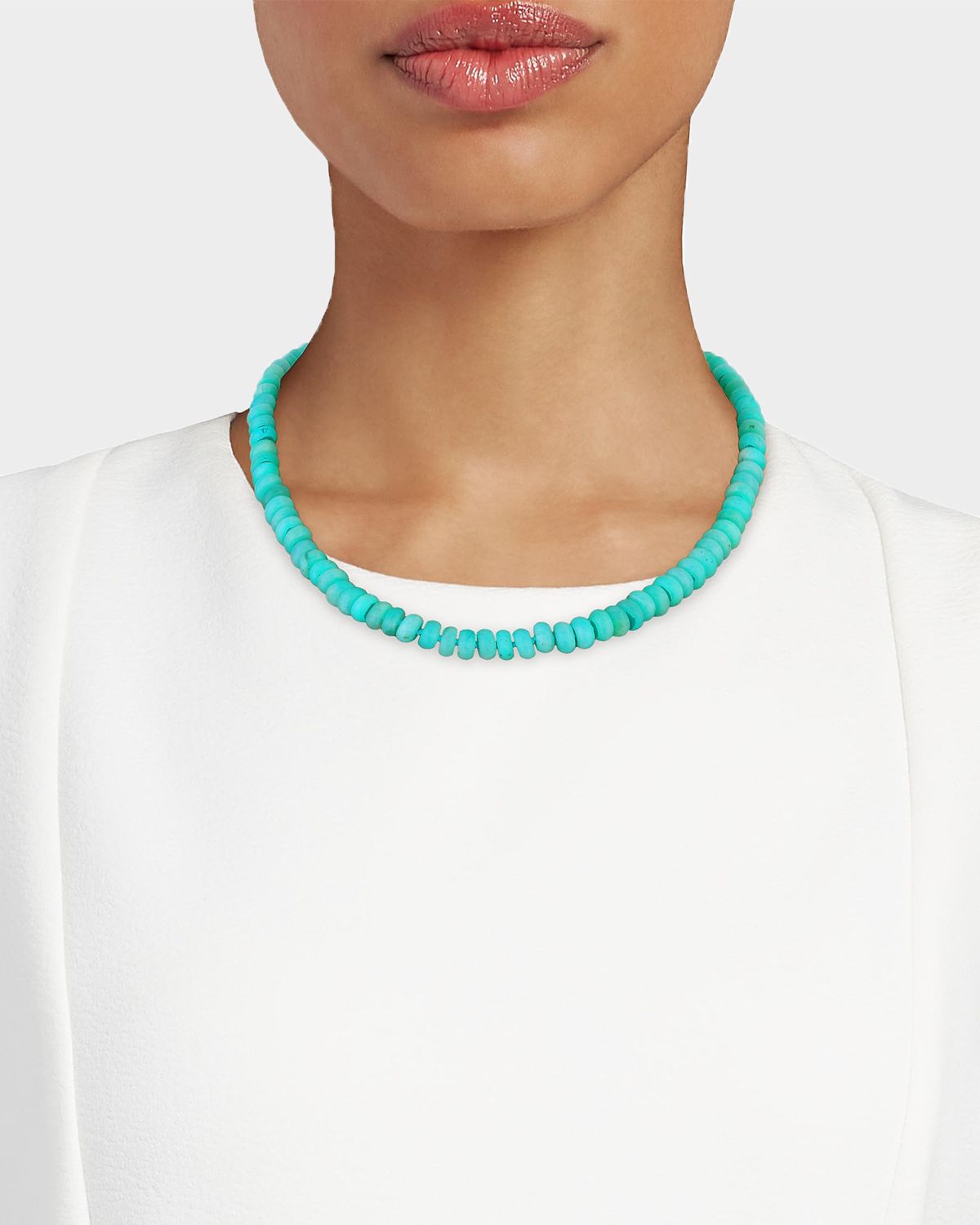 JIA JIA Oracle 14K Yellow Gold & Amazonite Beaded Necklace