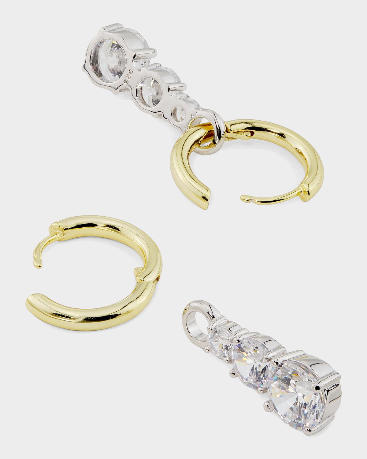 Shashi Graduated Solitaire CZ Earrings | Thumbnail 3