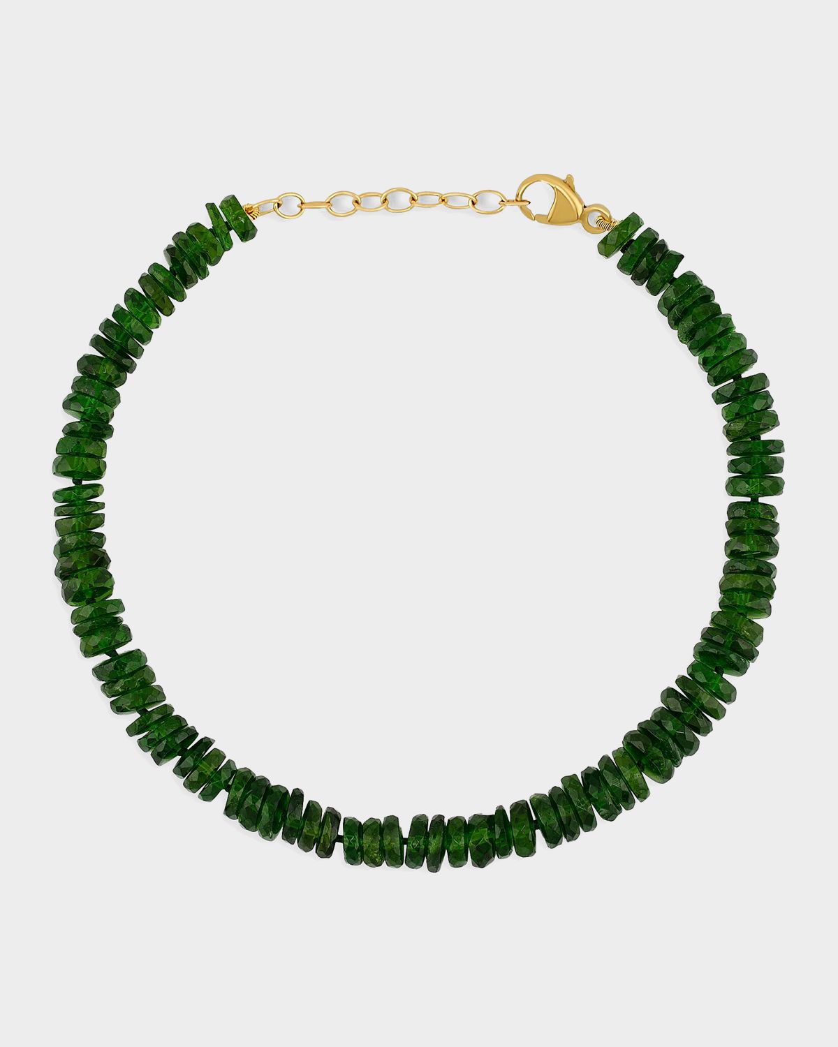 JIA JIA 14K Yellow Gold & Chrome Diopside Beaded Bracelet