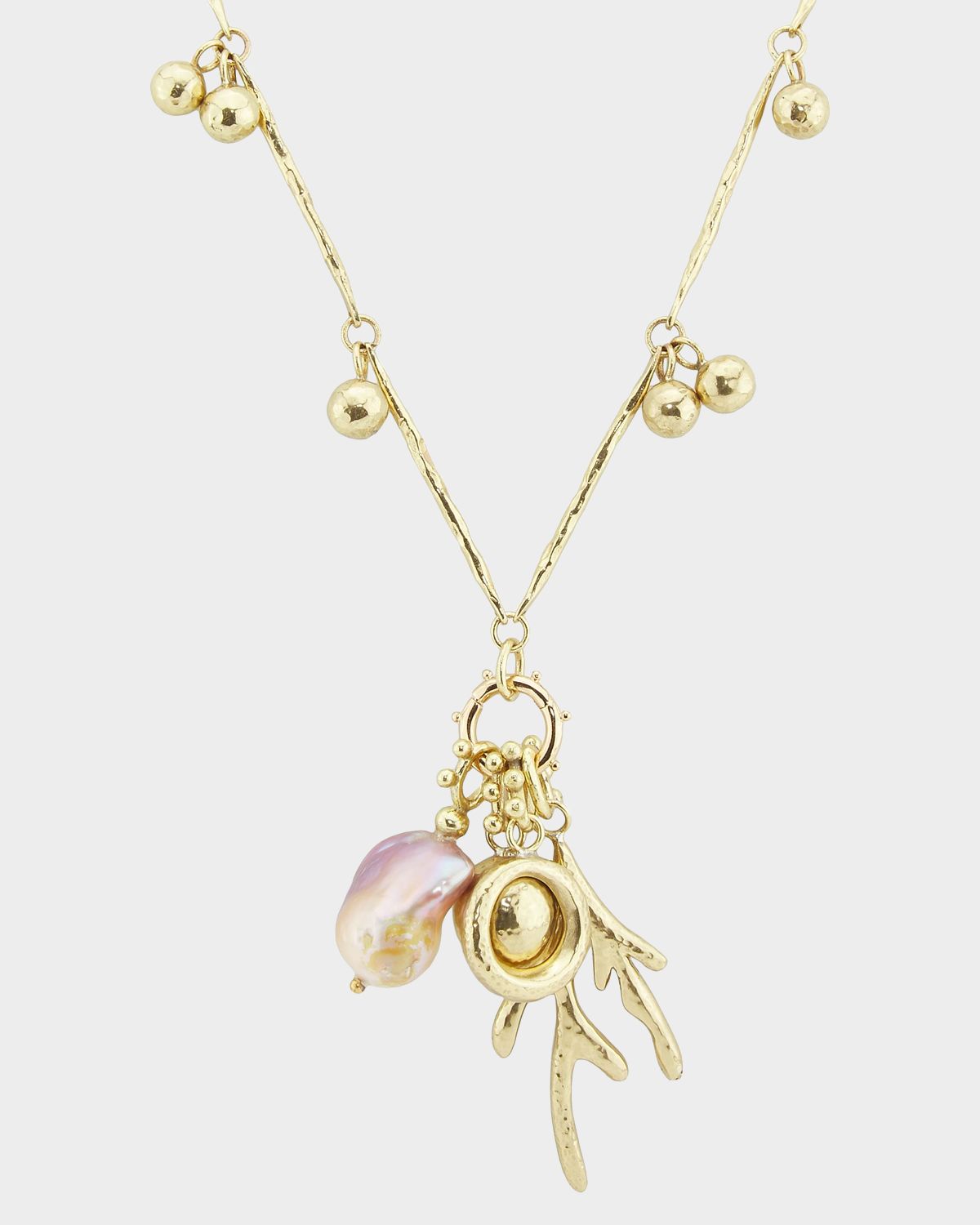 Ulla Johnson Petrina Mixed Multi Charm Necklace