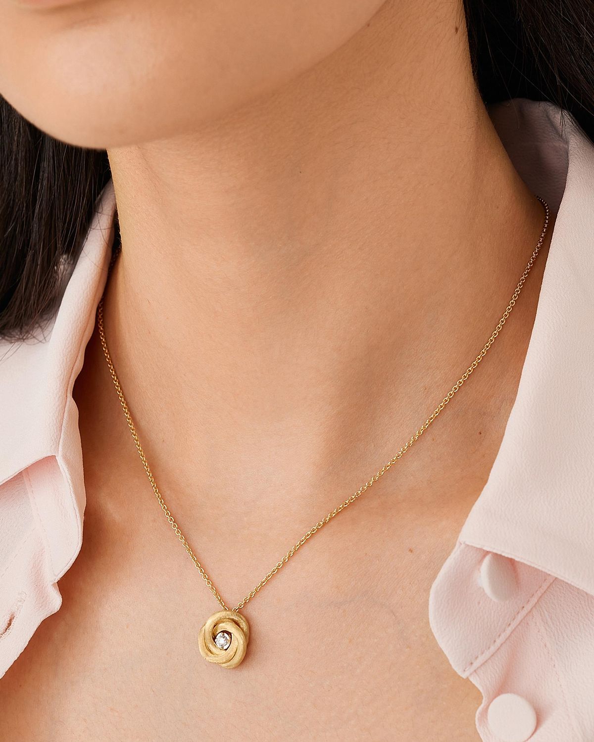 Marco Bicego Jaipur Link 18K Yellow Gold & 0.08 TCW Diamond Pendant Necklace