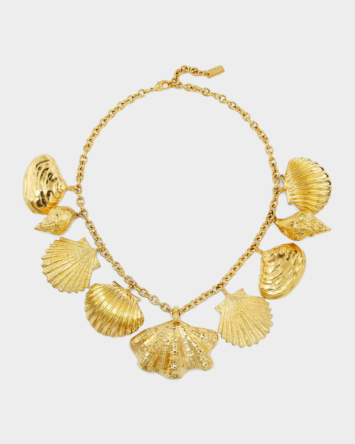 Chloe Goldtone Seashell Necklace