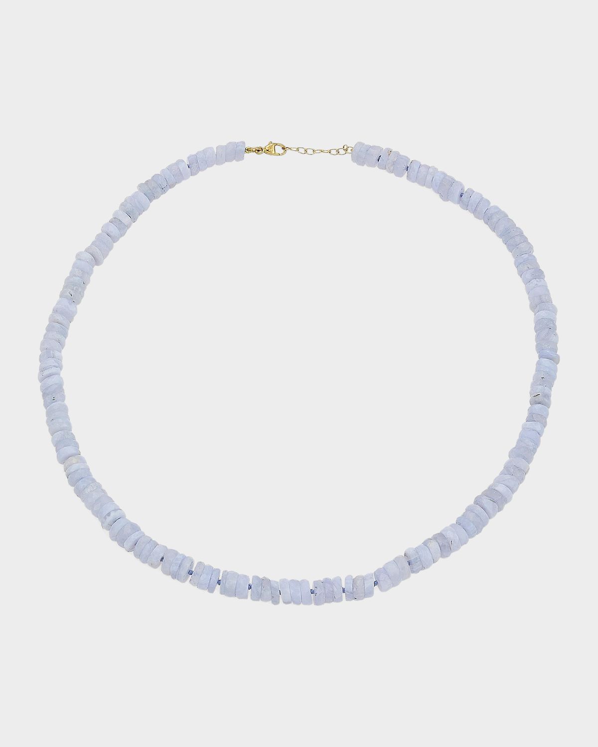 JIA JIA 14K Yellow Gold & Blue Lace Agate Beaded Necklace