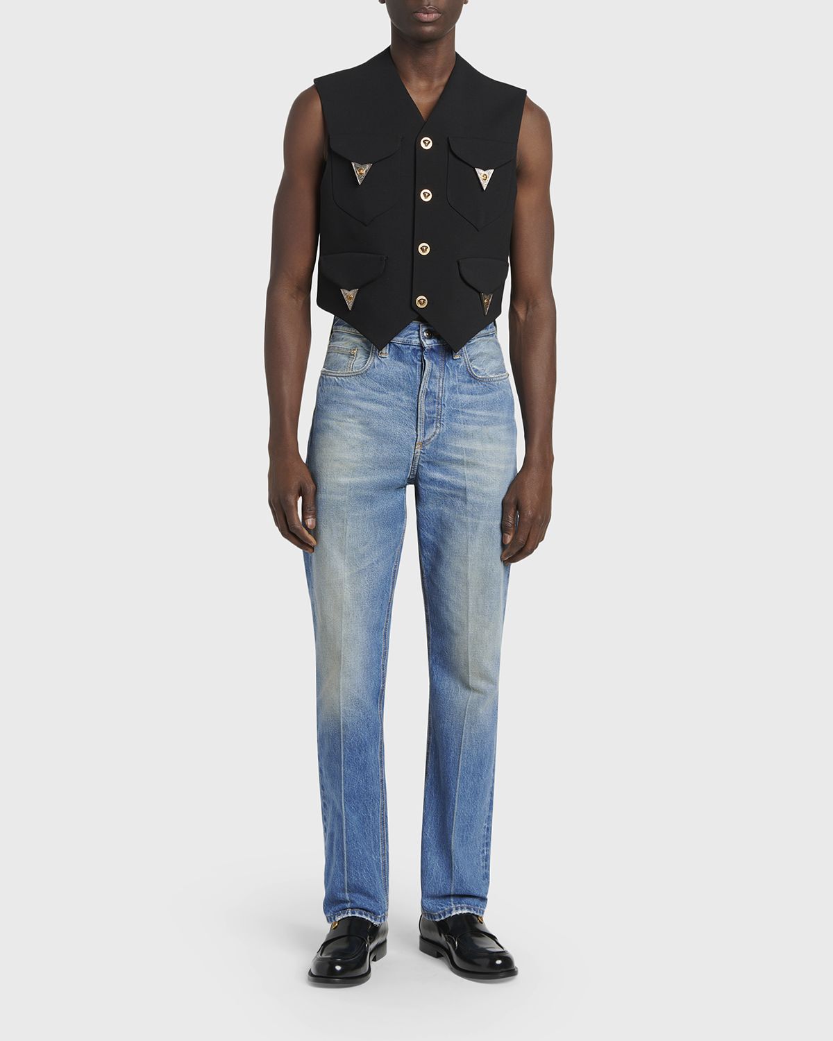 Versace Men 's Straight-Leg Denim Jeans