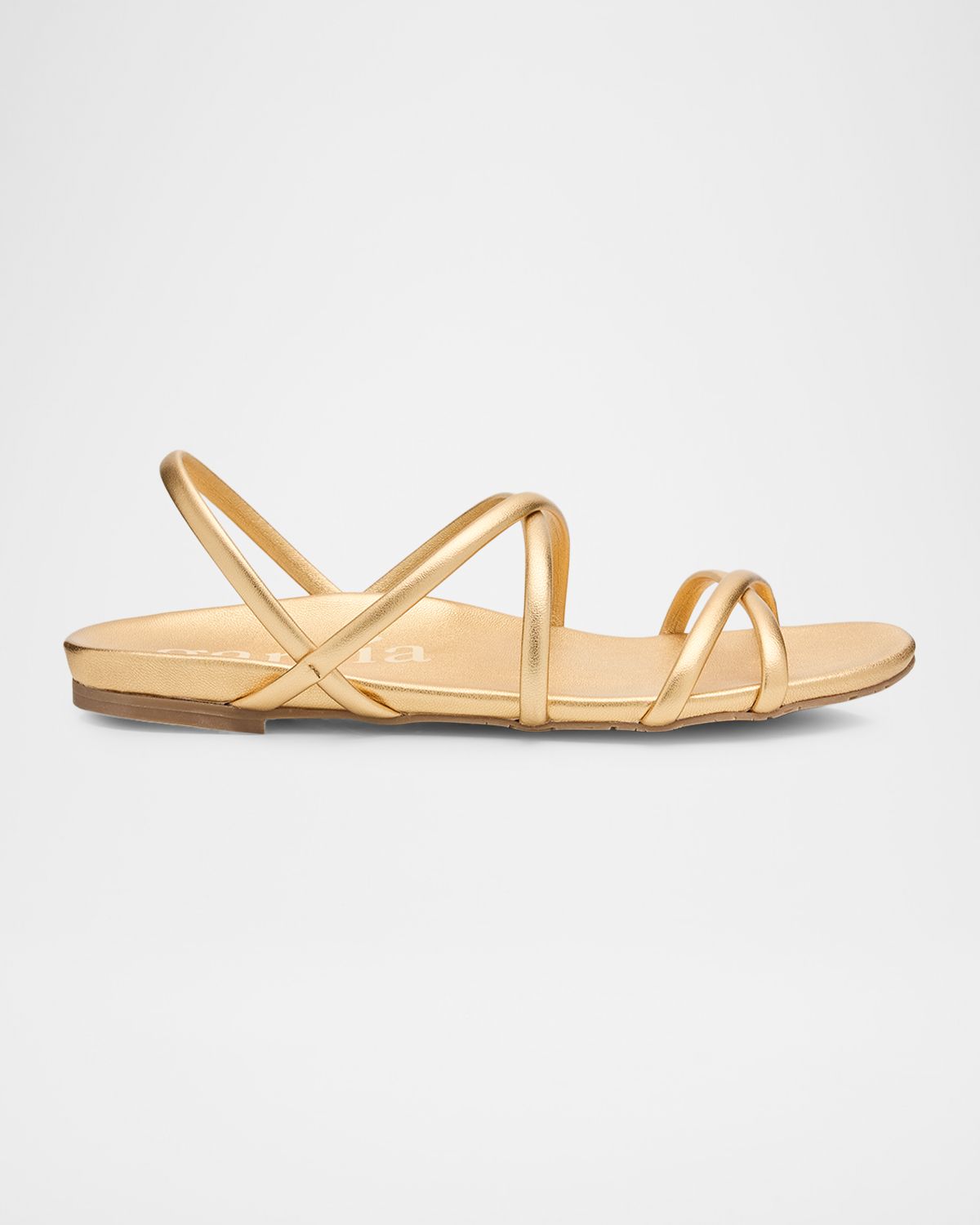 Pedro Garcia Biddy Laminated Leather Strappy Crisscross Sandals | Thumbnail 7