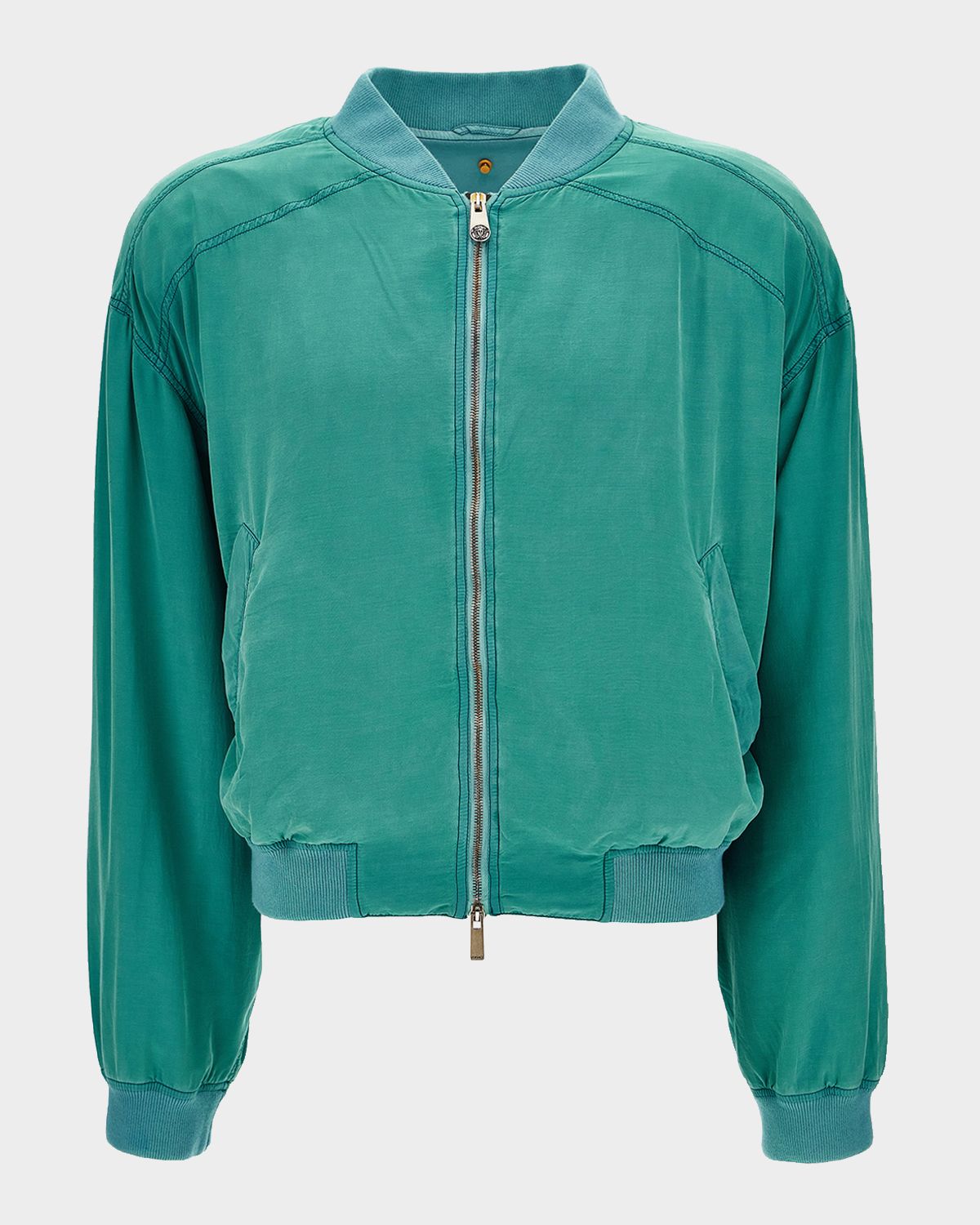 Versace Men 's Silk Bomber Jacket