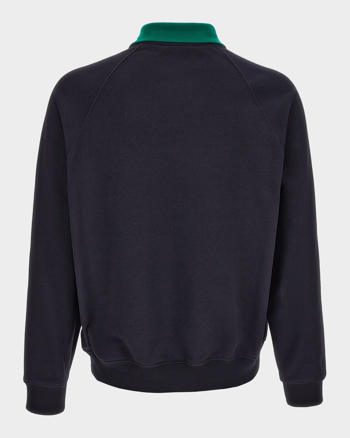 Versace Men 's Embroidered Cotton-Jersey Polo Sweatshirt