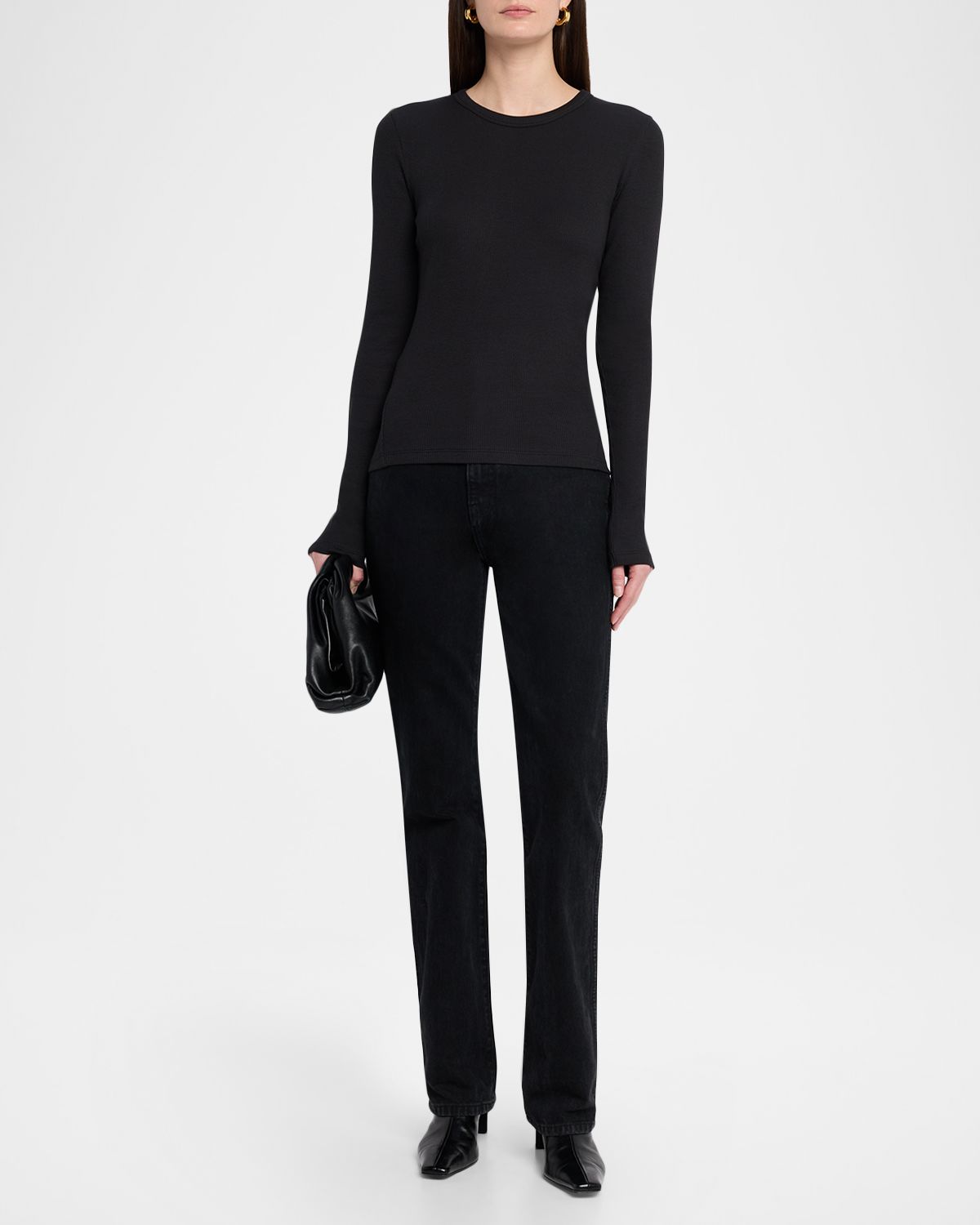 Rag & Bone The Essential Ribbed Long-Sleeve Tee