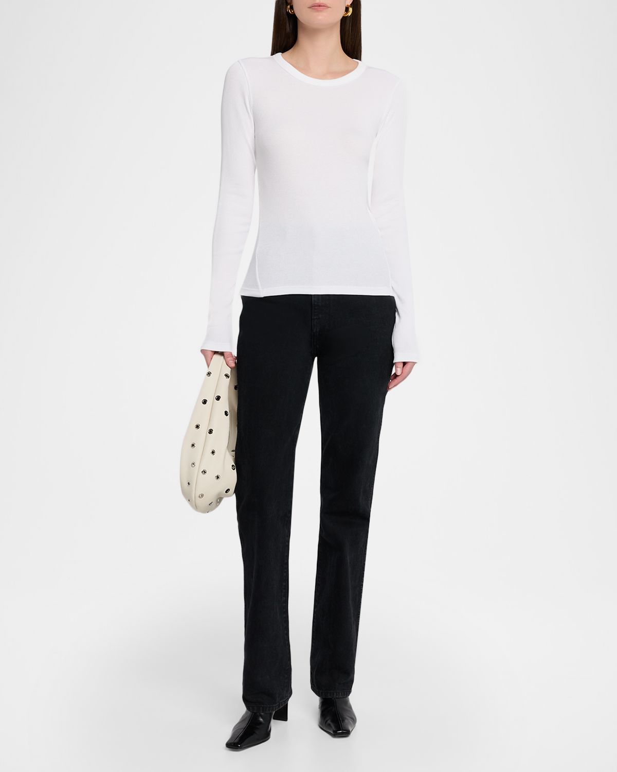 Rag & Bone The Essential Ribbed Long-Sleeve Tee
