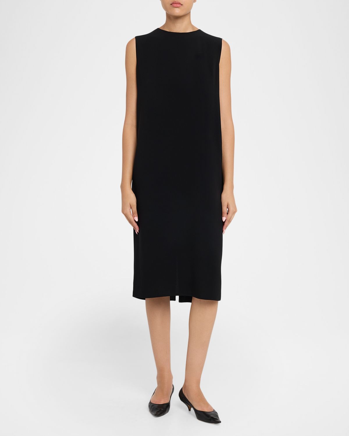 THE ROW Mirna Sleeveless Midi Dress with Pockets