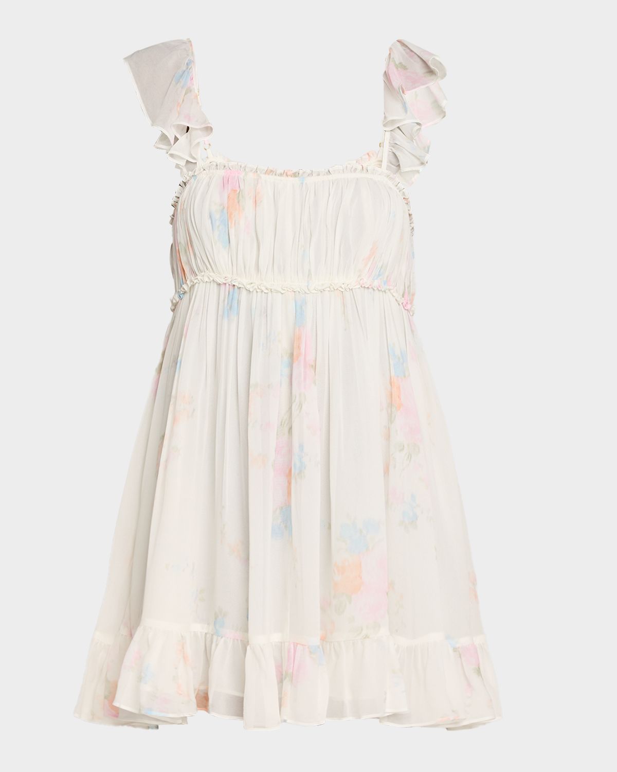 LoveShackFancy Zanira Floral Mini Dress