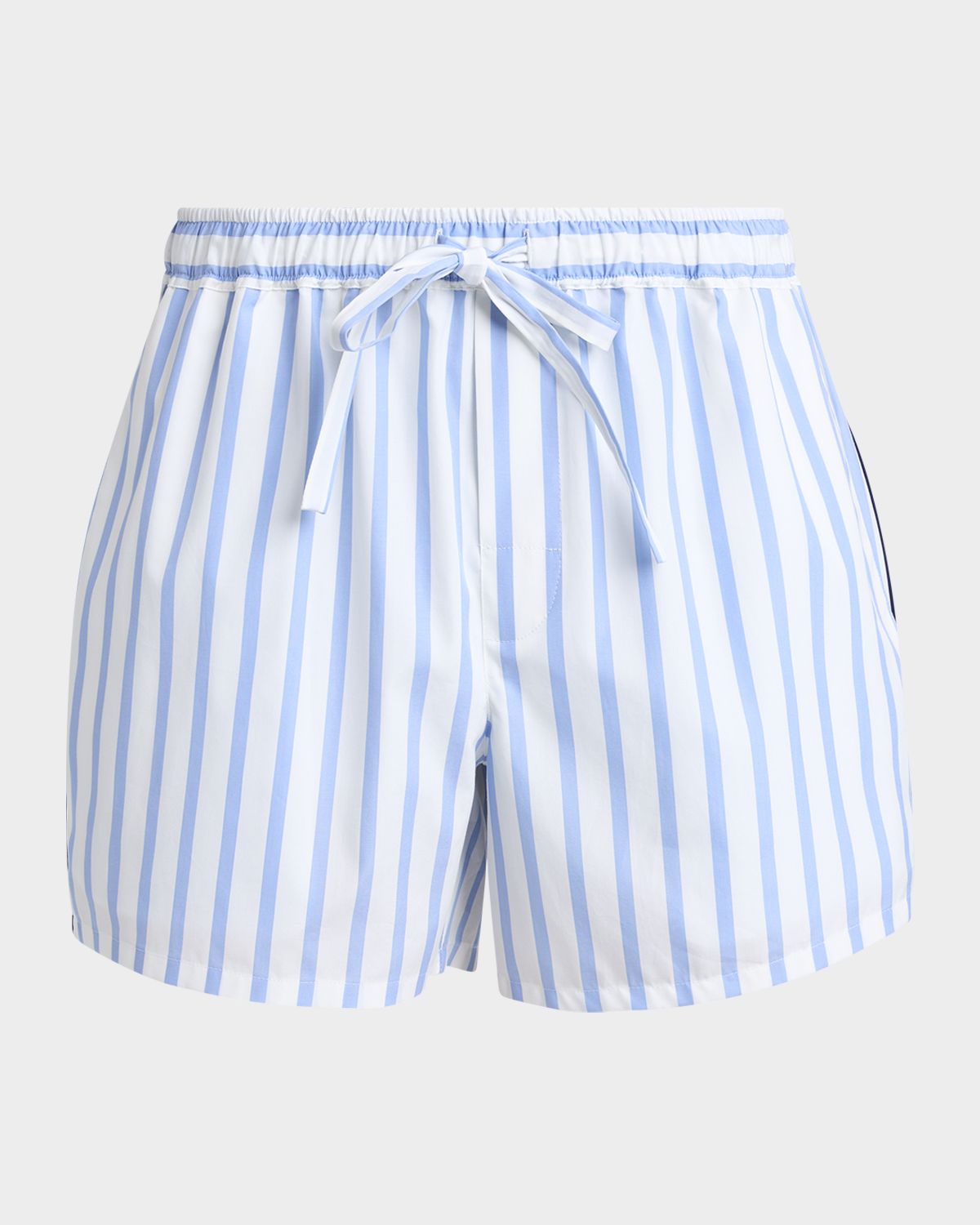 Dolce & Gabbana Men 's Cotton and Silk Stripe Drawstring Lounge Shorts