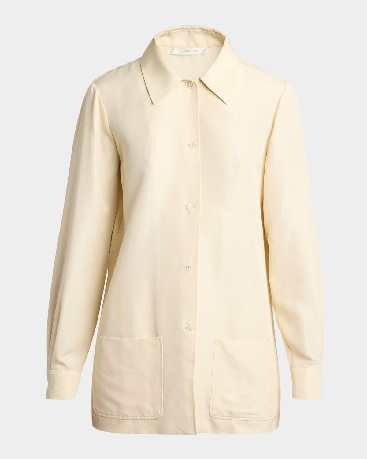 THE ROW Lucetta Silk Button-Front Shirt