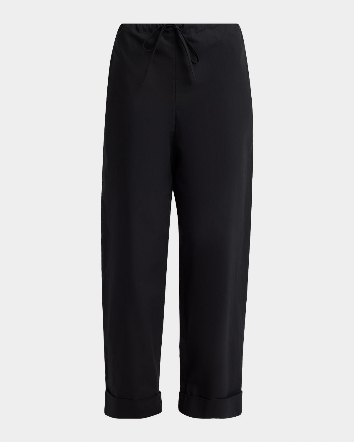 THE ROW Delano Straight-Leg Cotton Poplin Pants
