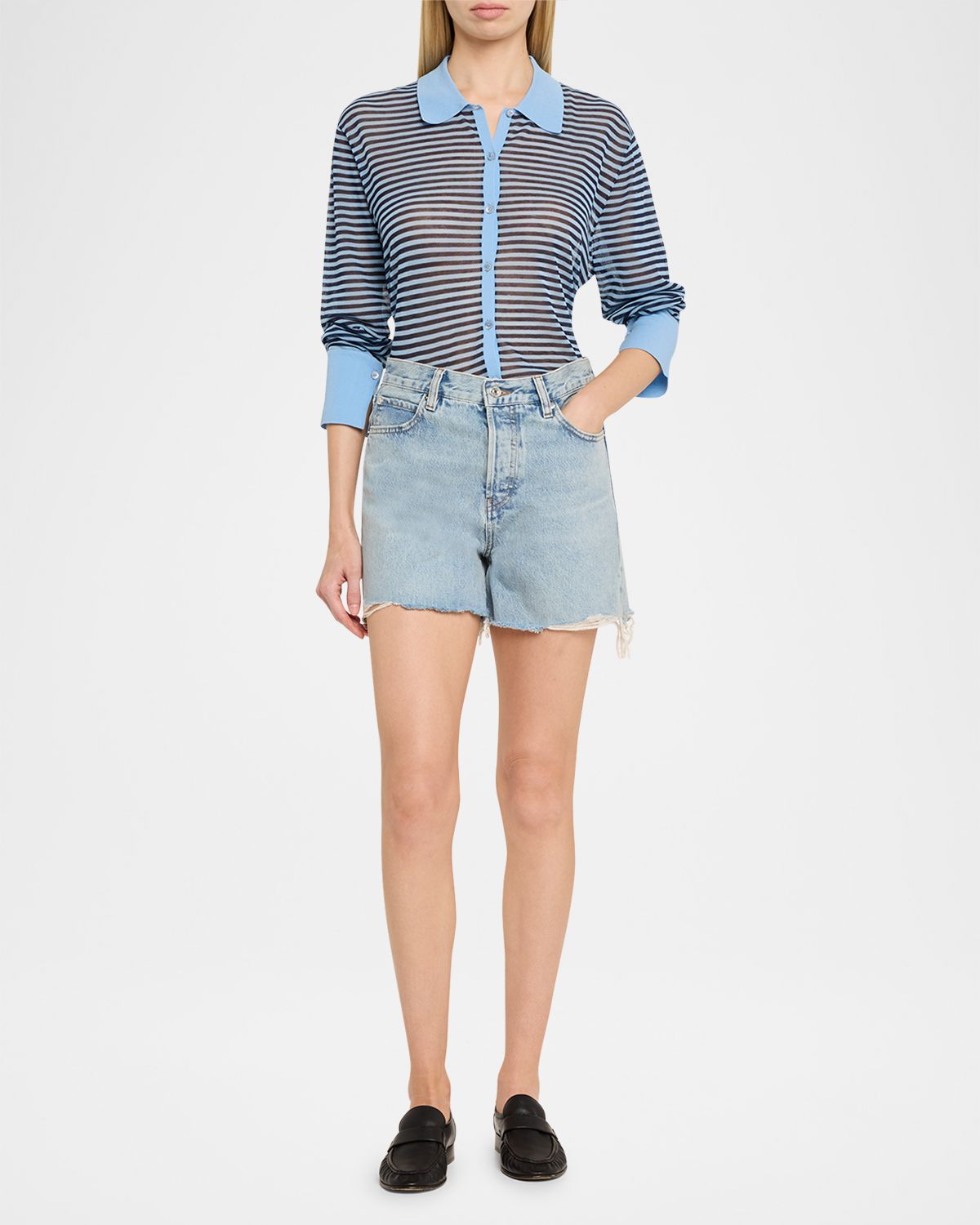 FRAME The Collared Cardigan