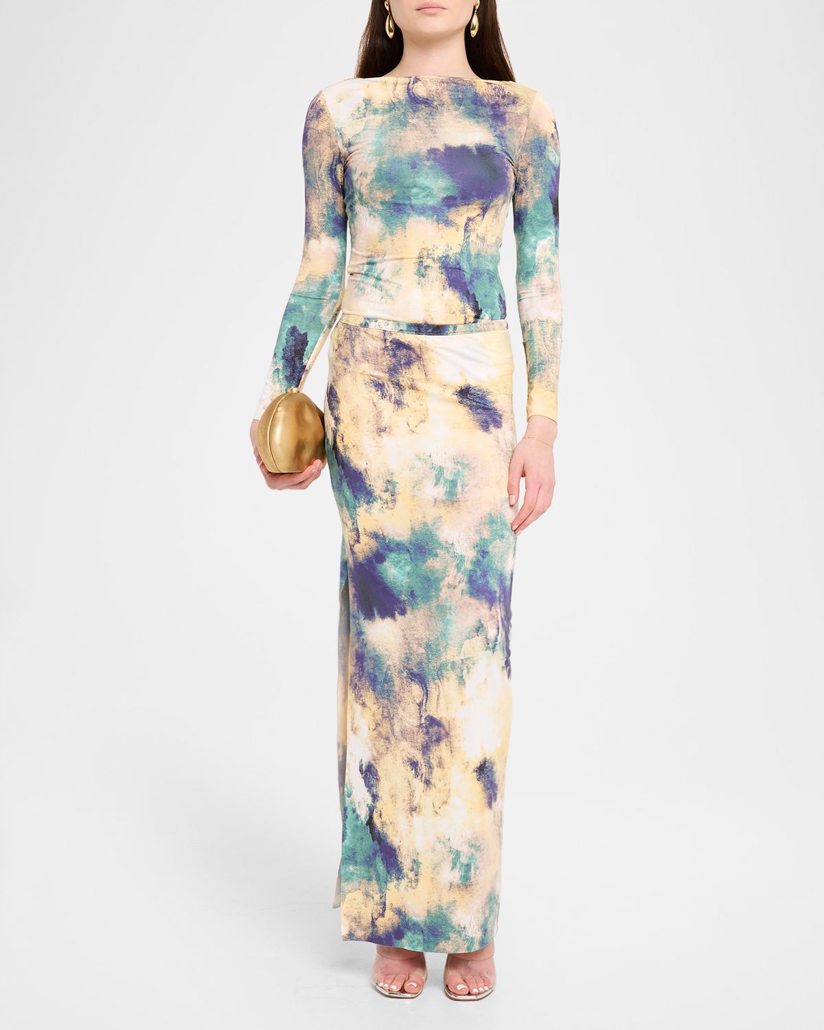 MISA Los Angeles Lira Abstract Jersey Top