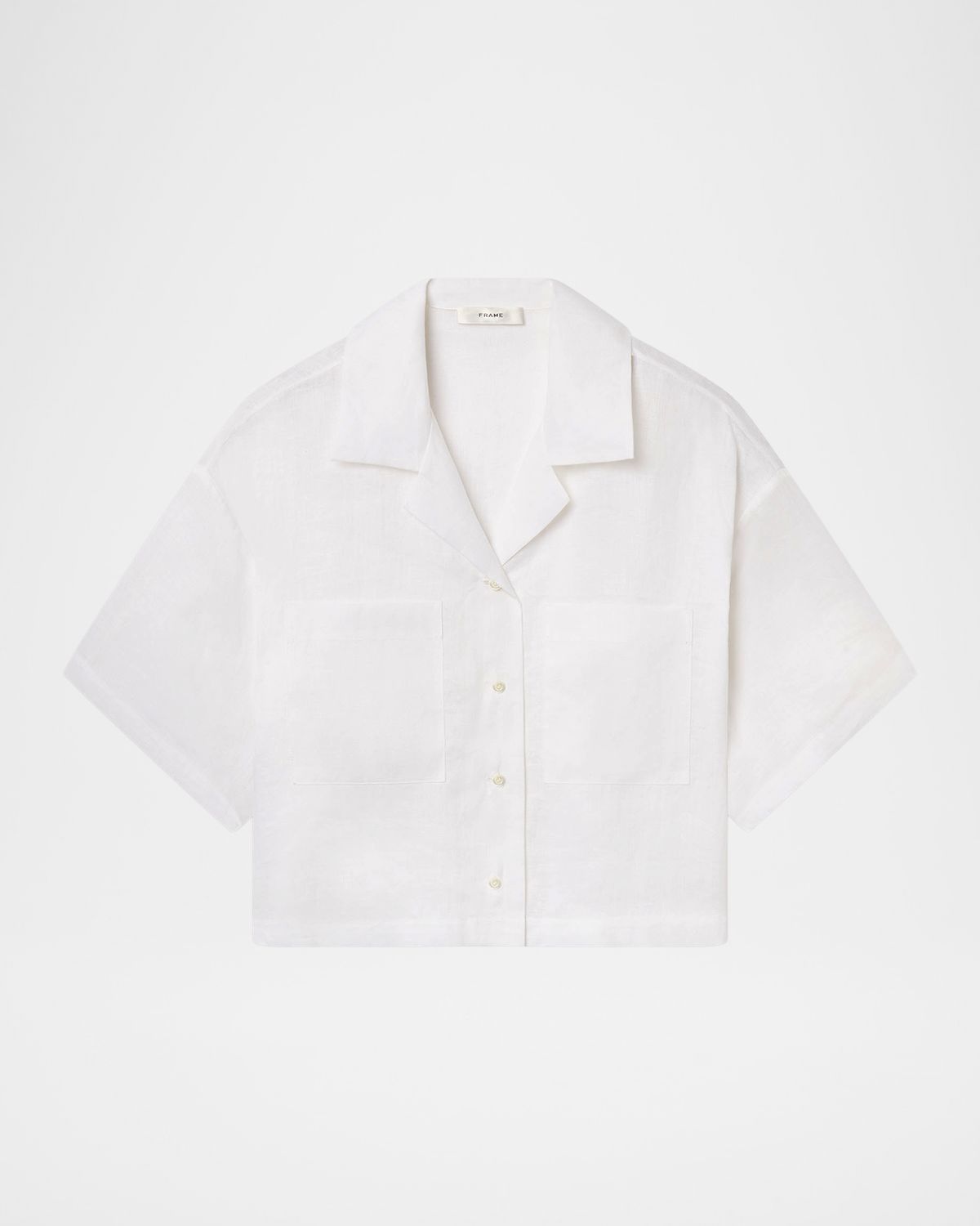 FRAME The Linen Pocket Top