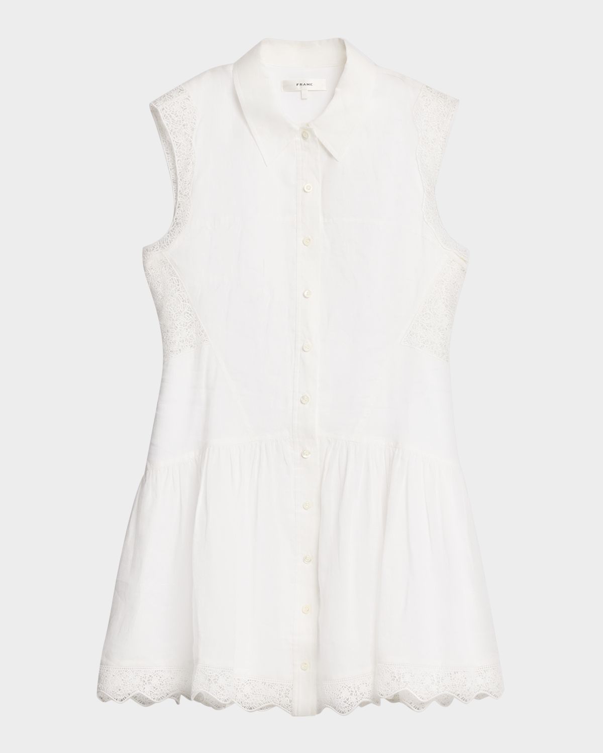 FRAME The Embroidered Mini Day Dress