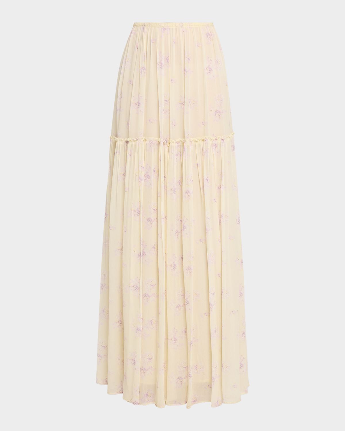 LoveShackFancy Positano Floral Maxi Skirt