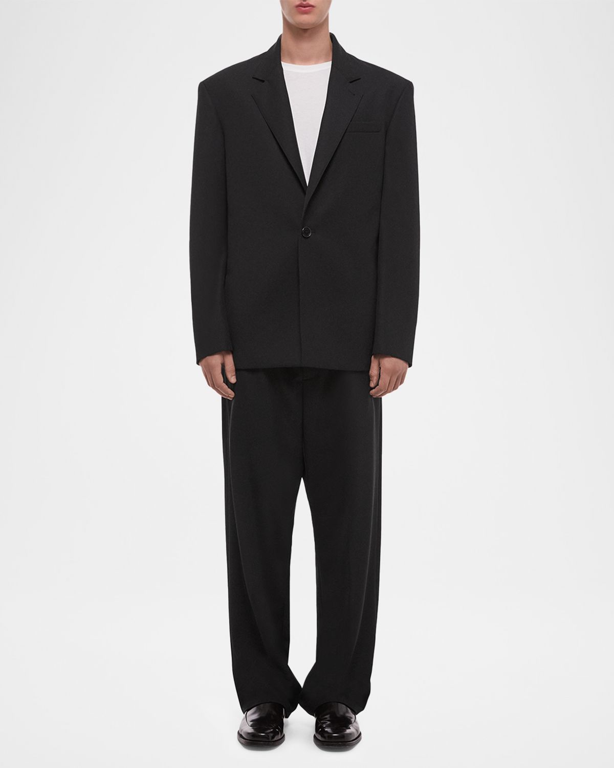 Helmut Lang Men's Wool Gabardine Relaxed-Fit Blazer