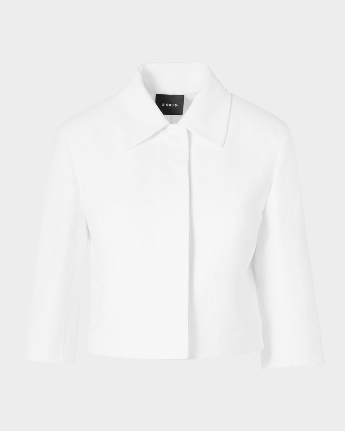 Akris Lewitt Cropped Double-Face Cotton Jacket