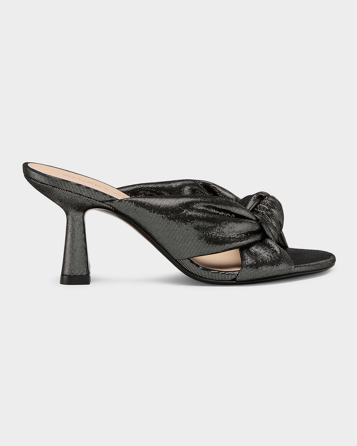Stuart Weitzman 5mm Soplaya Leather Noir Mule Sandals | Thumbnail 4 Stuart Weitzman 5mm Soplaya Leather Noir Mule Sandals | Thumbnail 4