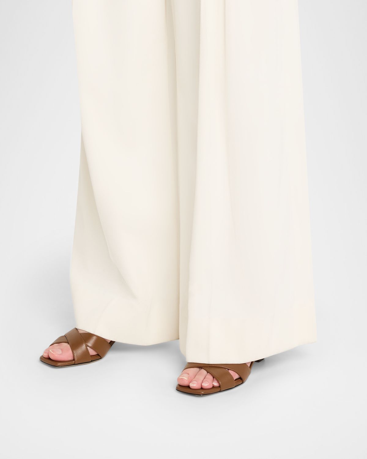 Stuart Weitzman 50mm Vinnie Leather Sandals