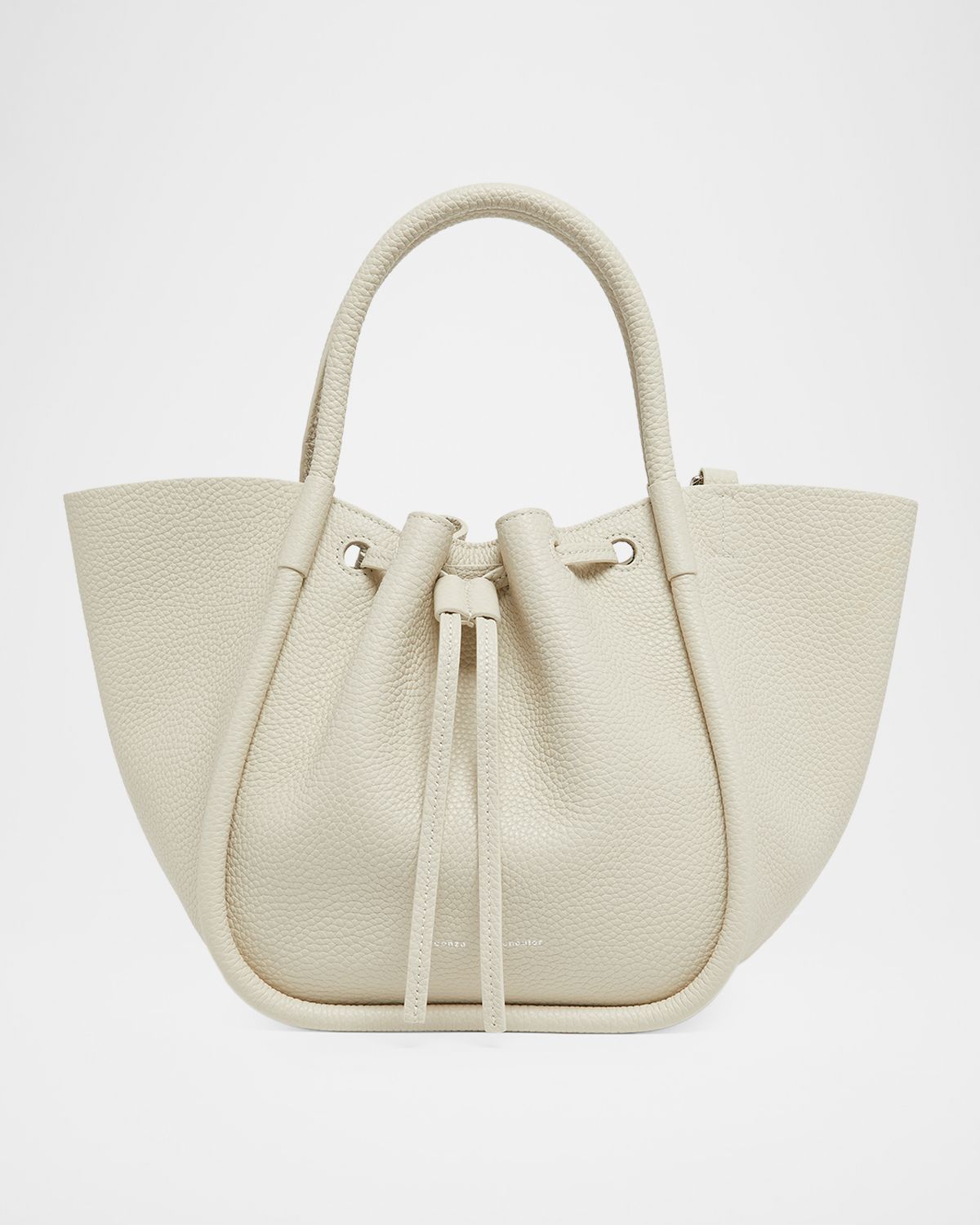 Proenza Schouler Small Ruched Grain Leather Tote Bag