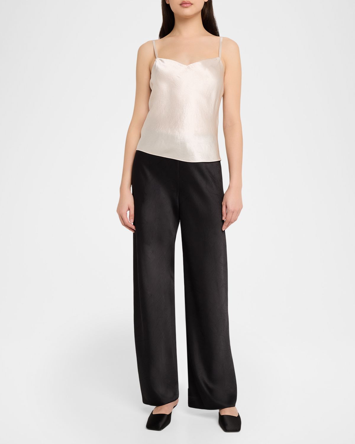 Vince Satin V-Neck Cami