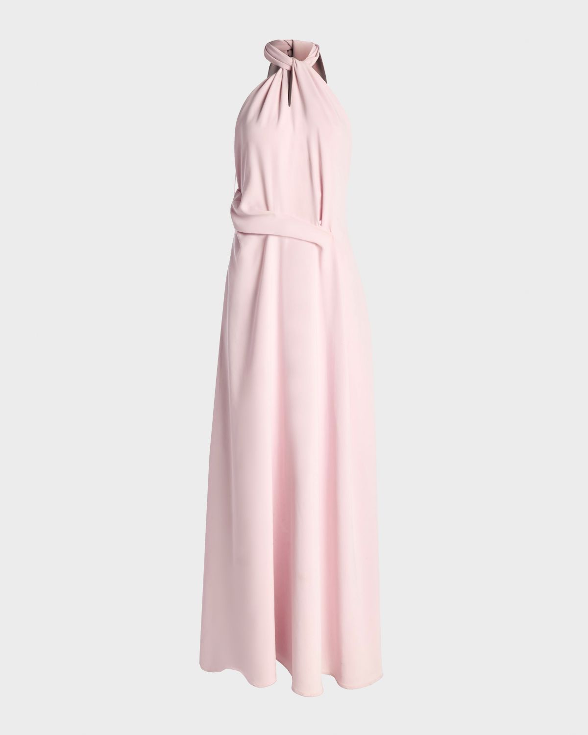 Kate Barton Kate Twist-Front Halter Crepe Gown | Thumbnail 5 Kate Barton Kate Twist-Front Halter Crepe Gown | Thumbnail 5