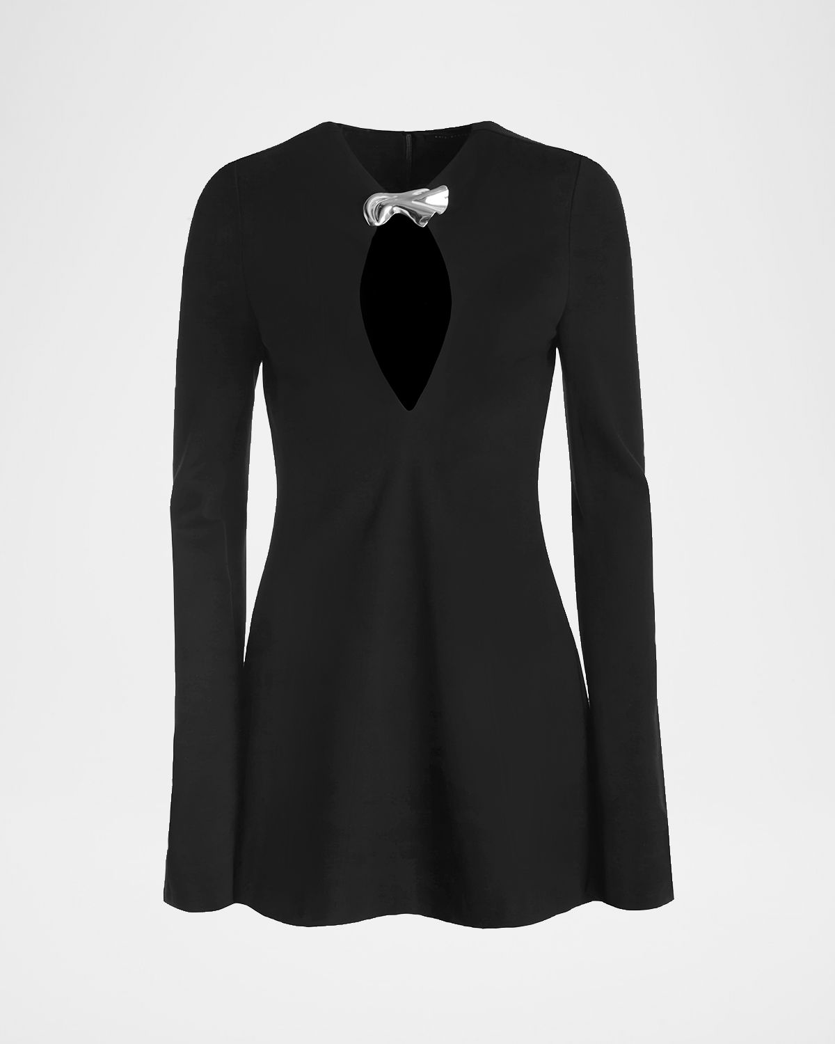 Kate Barton Cutout Brooch-Embellished Mini Dress