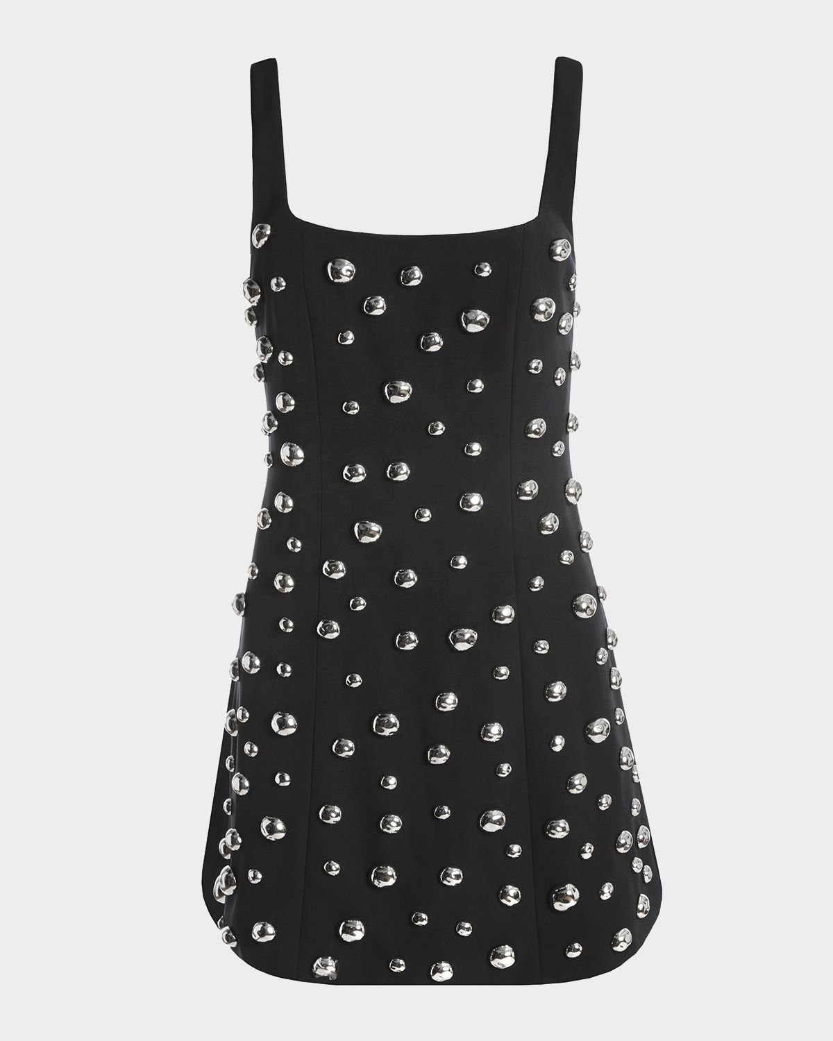 Kate Barton Sleeveless Bubble-Embellished Mini Dress