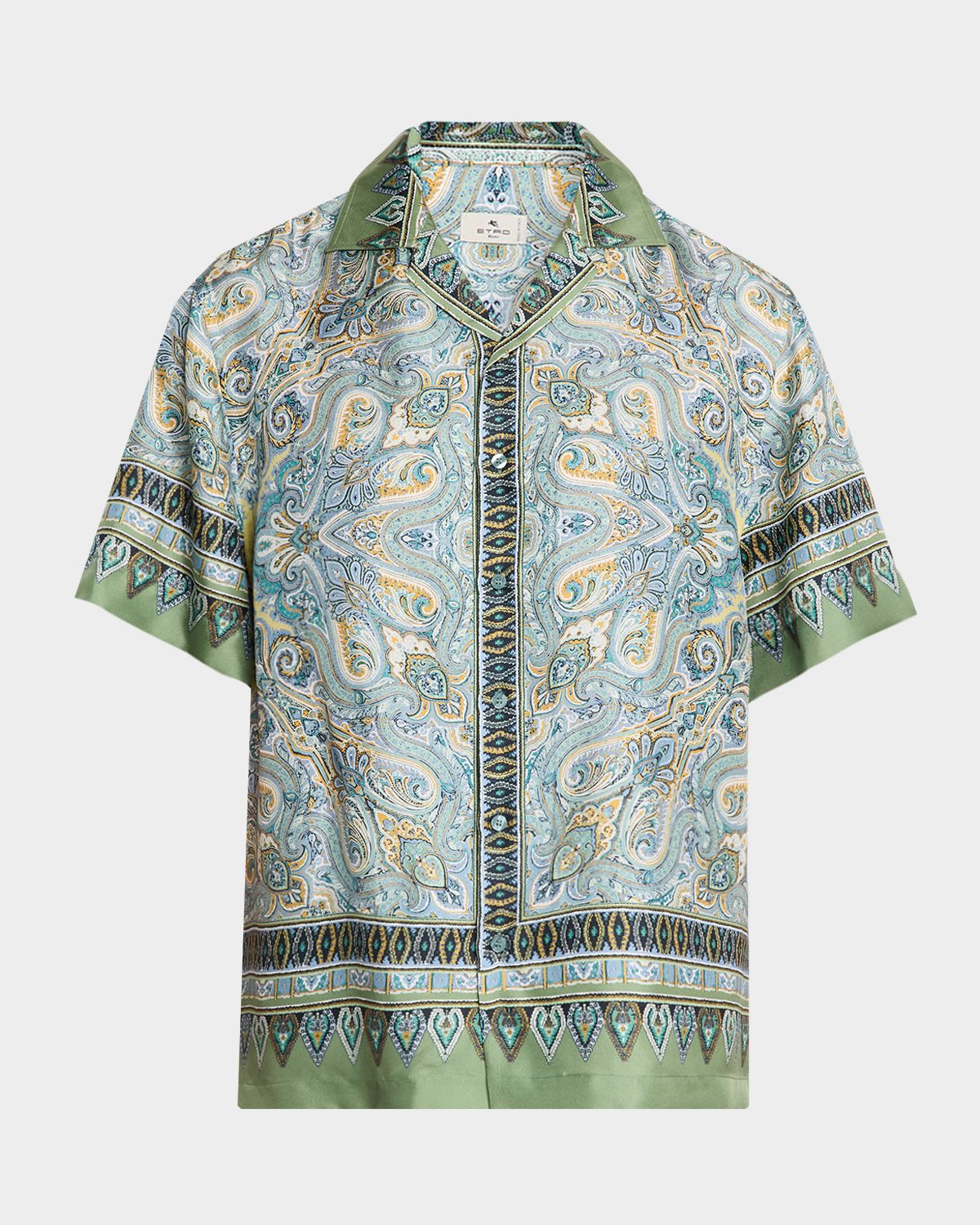 Etro en 's Silk Paisley Bowling Shirt
