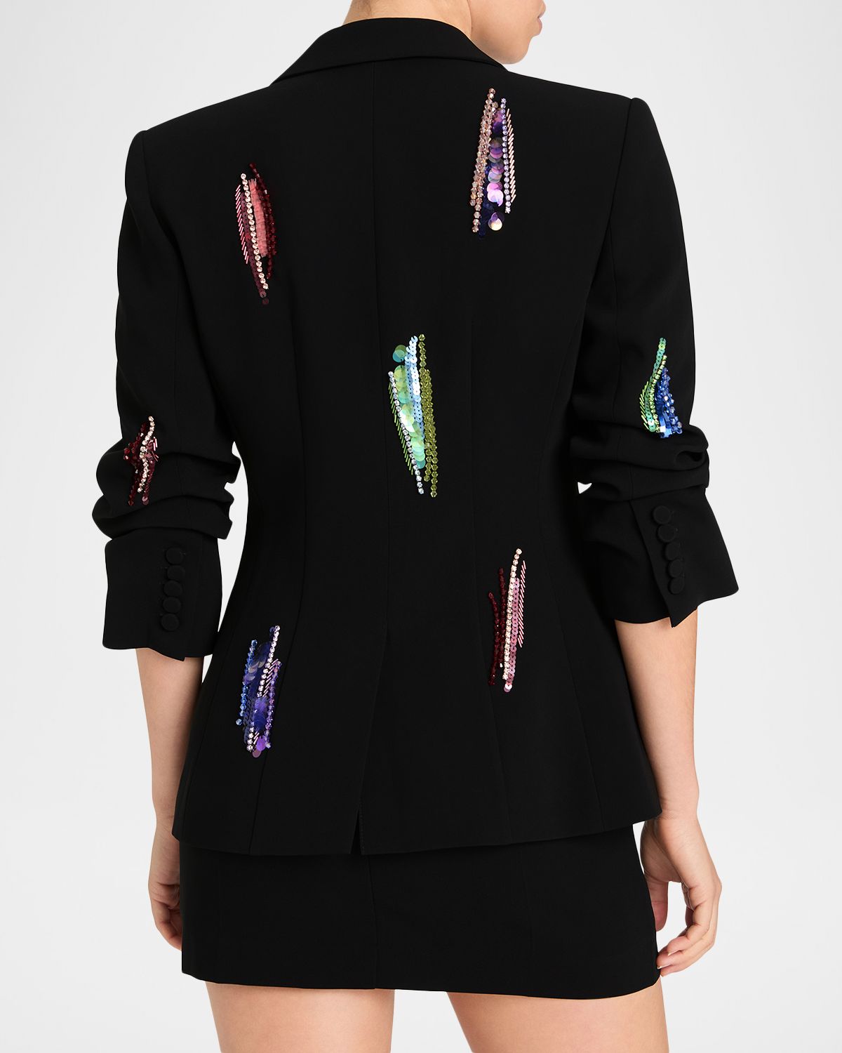Cinq a Sept Cheyenne Sequined Whirl Blazer
