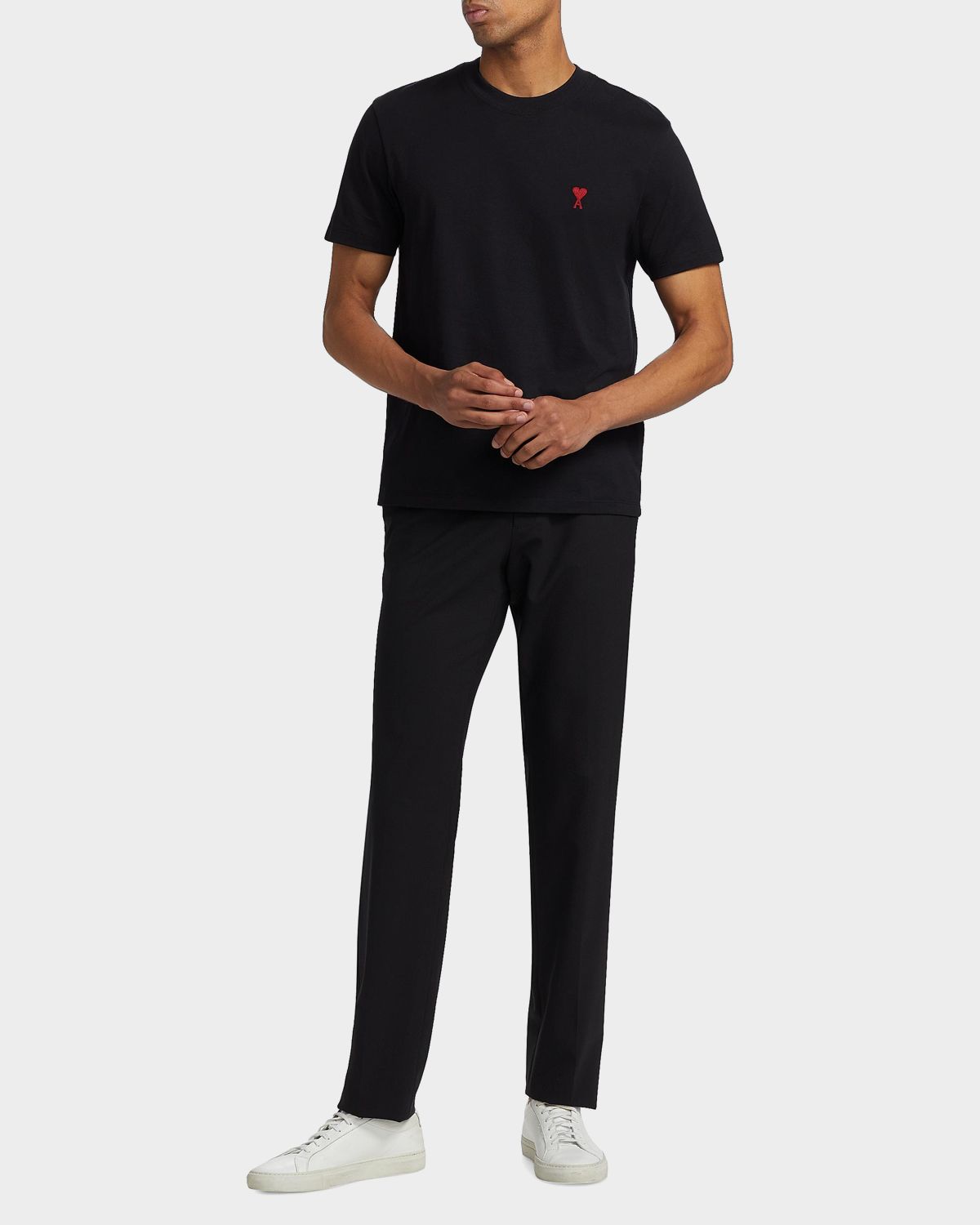 Ami Paris Men 's Ami de Coeur Cotton Jersey Crewneck T-Shirt - Men's Clothing