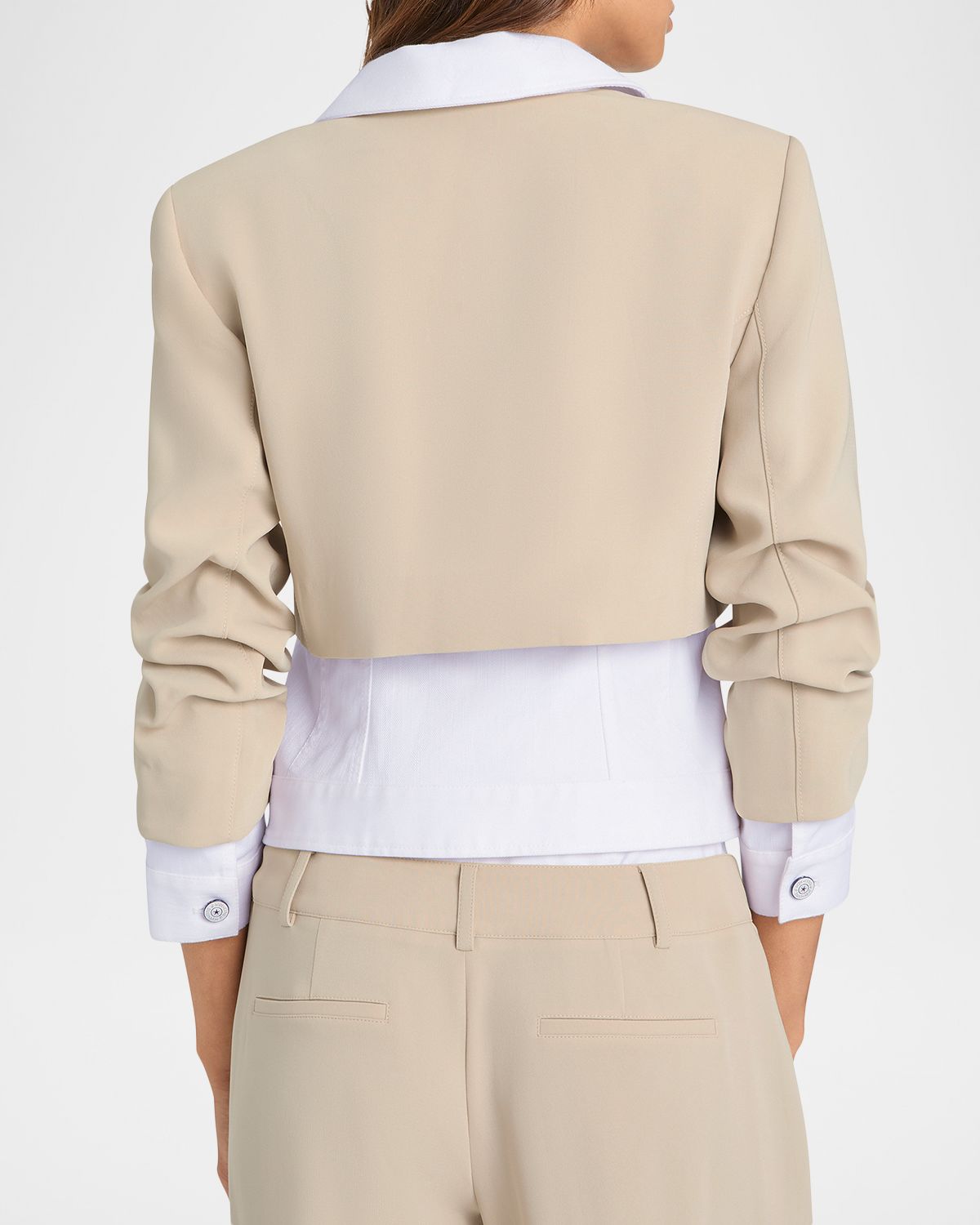 Cinq a Sept Lorraine Mixed-Media Jacket